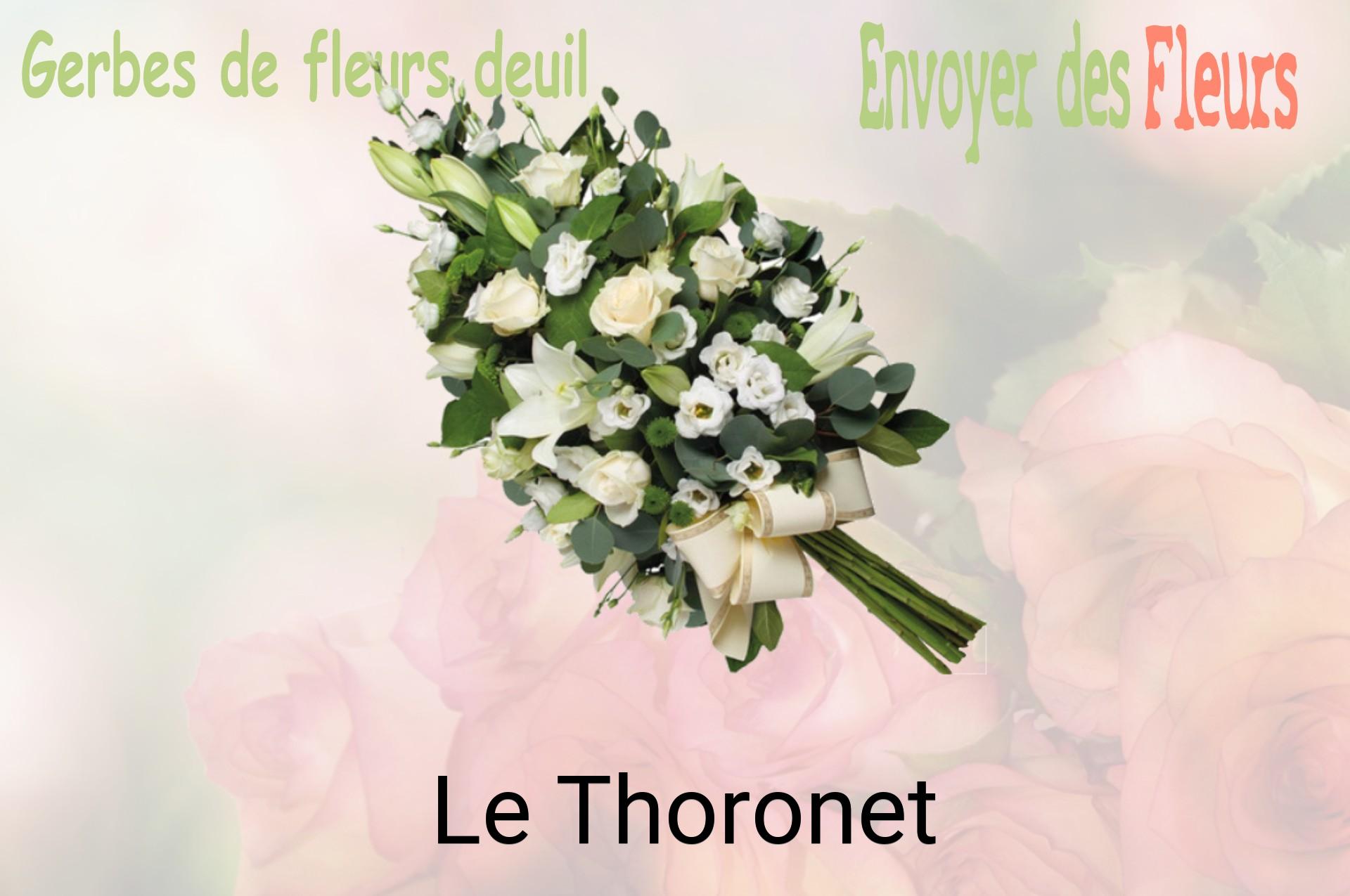 Gerbe de fleurs de deuil livrée à Le Thoronet